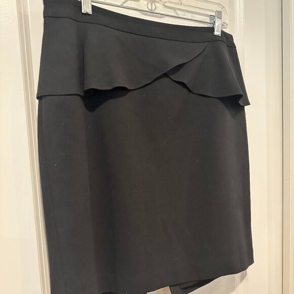 Express Black Peplum Pencil Skirt, Size 12 - Picture 4 of 12